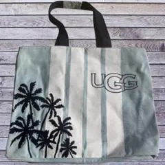 ハワイ限定　UGG 水色 トートバッグ 日本未発売　パームツリー刺繍