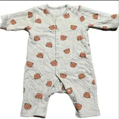 【西松屋】ニットキルト　くま　長袖プレオール80