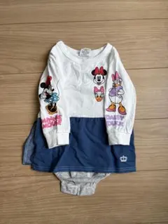 BABYDOLL ロンパース　ミニー　デイジー　ディズニー　80cm