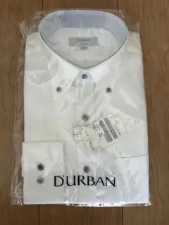 D'URBAN ホワイト長袖シャツ 39-84のサムネイル