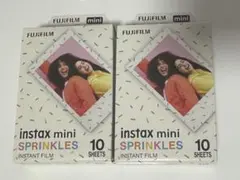 チェキフィルム instax mini SPRINKLES 10枚入り 2箱