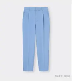 ストレッチテーパードパンツ ブルー