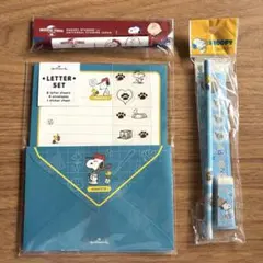 スヌーピー ベースボール レターセット ボールペン 文房具セット 묶음 판매