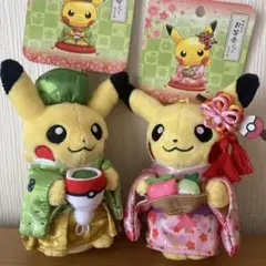 【新品未使用タグ付き】✴︎京都店期間限定✴︎ポケモンセンターピカチュウ 和風衣装 ポケモンセンター限定 和風ピカチュウ ぬいぐるみ 11体セット