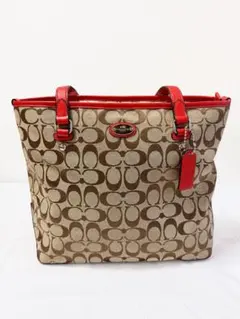 COACH コーチ シグネチャー トートバッグ 肩掛け F36375