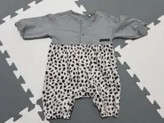 ロンパース・カバーオール 60-70cm ヒョウ柄