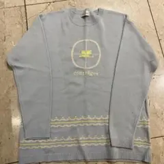 sh3015 courrèges クレージュ　ライトブルー ニット・セーターのサムネイル