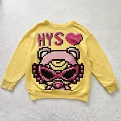 【レア】ヒステリックミニ　トレーナー　ビックロゴ　イエロー　ミニちゃん　120