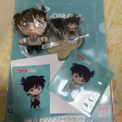 名探偵コナン セガラッキーくじ 江戸川コナン ぬいぐるみ クリアファイル