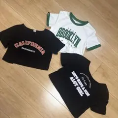 キッズ ちびT 半袖トップス 3点セット 韓国風 夏服 女の子 まとめ売り