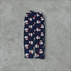 サングラスサンタ総柄ワイドイージーパンツパジャマリラックススタイルクリスマス