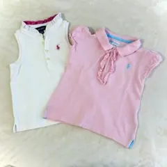 美品✨Ralph Lauren ポロシャツ 2枚セット 80 90