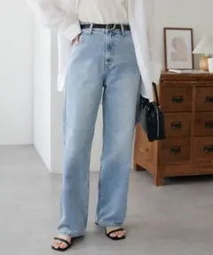【低身長～高身長/6サイズ/オールシーズン◎】USコットンデニムストレートパンツ