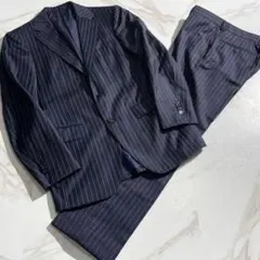 極美品＞BEAMS F ビームスエフ セットアップ スーツ ダークネイビー