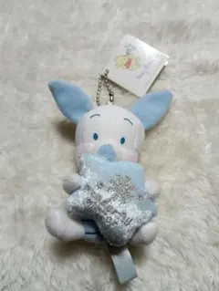baby　ピグレット　ブルー　ぬいぐるみ　キーホルダー　くまのプーさん　青
