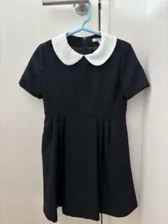☆まとめ売り110cm☆ 襟付き黒ワンピース、半袖ポロシャツ、キュロット 受験服