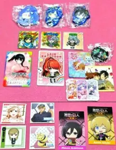 【シールセット】にじさんじ 進撃の巨人はたらく細胞 鋼の錬金術師 ビックリマンのサムネイル