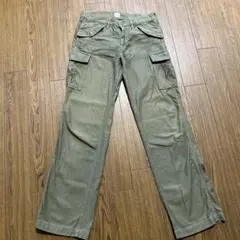 D.M.G ドミンゴ ストレッチ スリム カーゴパンツ Sサイズ カーキのサムネイル
