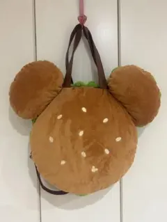 美品 ミッキーハンバーガー 2wayバッグ トショルダー 廃盤 ディズニー