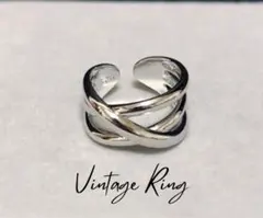 シルバーリング 925クロスフリーサイズ ヴィンテージリング　メキシカン　指輪