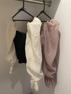 ボリューム スリーブ トップス2点セット