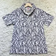 マスターバニーエディション　半袖ポロシャツ　ワンポイント　刺繍　総柄　ゴルフ