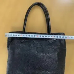 確認用 CHROME HEARTS クロス レザー トートバッグ ブラックのサムネイル