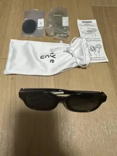 BEAMS ブラック サングラス eye CU