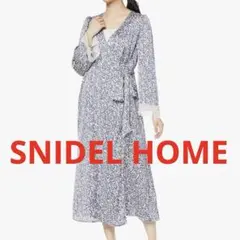 新品SNIDEL HOMEスナイデルホーム レース切り替えサテンガウンワンピース