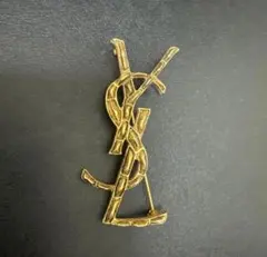 正規品YSL ロゴ ブローチ　サンローランのサムネイル