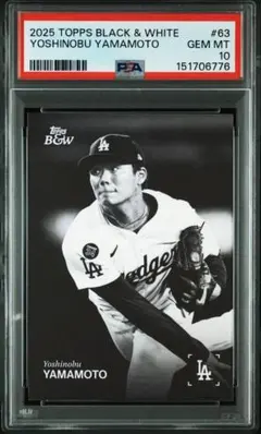 PSA10 2024 山本由伸 TOPPS BLACK ＆ WHITE RR11 - メルカリ
