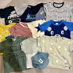 まとめ売り 子供用Tシャツ 帽子 セット 男の子 夏服 90.95 11着