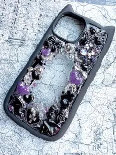 iPhone 15ケース　デコ　iPhoneカバー　スマホケース　デコ電　地雷