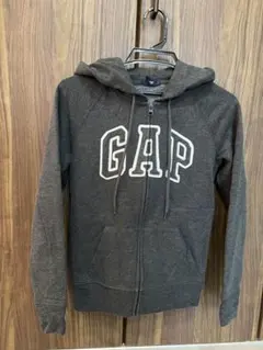 GAP ジップアップパーカー ダークグレーのサムネイル