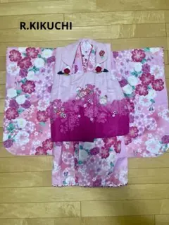 リョウコキクチ 七五三 女児着物 赤 ピンク 花柄3歳 - メルカリ