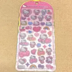 [国内正規品] ハローキティ ヒョウ柄 レオパード コットンパフィーシール