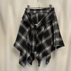 WEGO フェイクスリーブ イレヘムスカート ブラック F