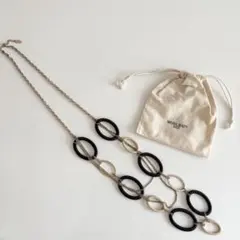 NATURAL BEAUTY BASIC オーバルリンクチェーンロングネックレス