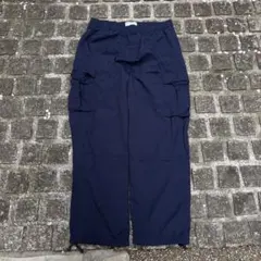 一点物 GAP ギャップ ナイロン カーゴパンツ バギー ネイビー