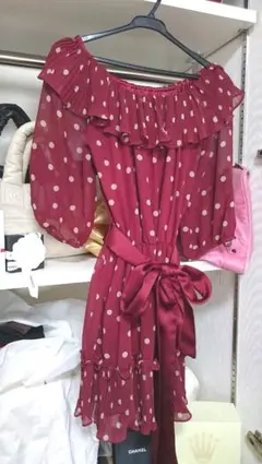 値下げ！マーキュリーデュオ　2wayドット柄ワンピース