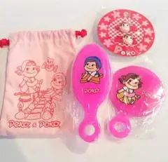 新品 ペコちゃん ヘアゴム ミラー クシ セット ペコちゃんグッズ 身だしなみ