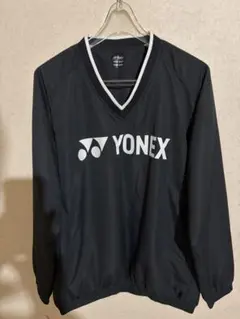YONEX 黒 Vネック 長袖 ウェアJP Oサイズ