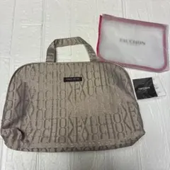 FAUCHON フォション ジャガード織 ドレッサーポーチ　クリアポーチ