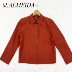 St.ALMEIDA 日本製 ラムース スエード調 ジャケット ML テラコッタのサムネイル