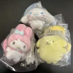 サンリオ カラビナマスコットチャーム マイメロディ＆ポムポムプリン＆シナモロール