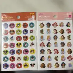 『ディズニー』ポイントシール ディズニープリンセス＆ミッキーフレンズ ダイソーのサムネイル