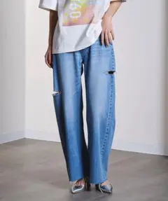 rose but SLIT DENIM PANTS 美品　Sサイズのサムネイル