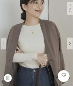 針抜き長袖カットソー　アーバンリサーチドアーズ