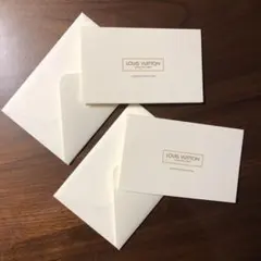 Louis Vuitton ルイヴィトン メッセージカード 2枚 と ショッパー