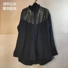 AT15: WALDI ブラック ゴールド メンズ 長袖シャツ